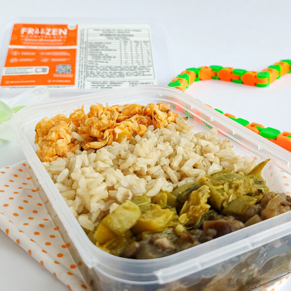 Fase 2 A - Peixe ao leite de coco + arroz integral + beringela cozida + abobrinha em cubos refogada (9-12 meses) - Image 2