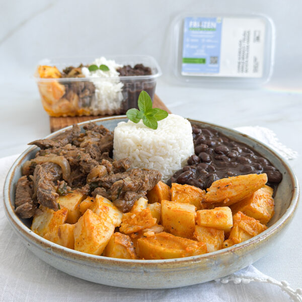 PF Frozen Carne acebolada, Arroz branco, Feijão e batata inglesa assada (GF26) - Image 4