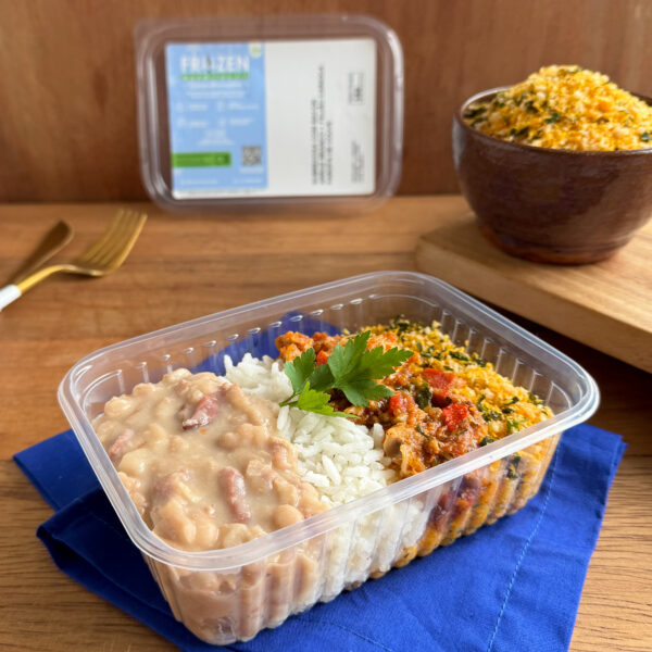 PF Frozen Sobrecoxa com Bacon, Arroz branco, Feijão Carioca e Farofa de Couve (GF27) - Image 5