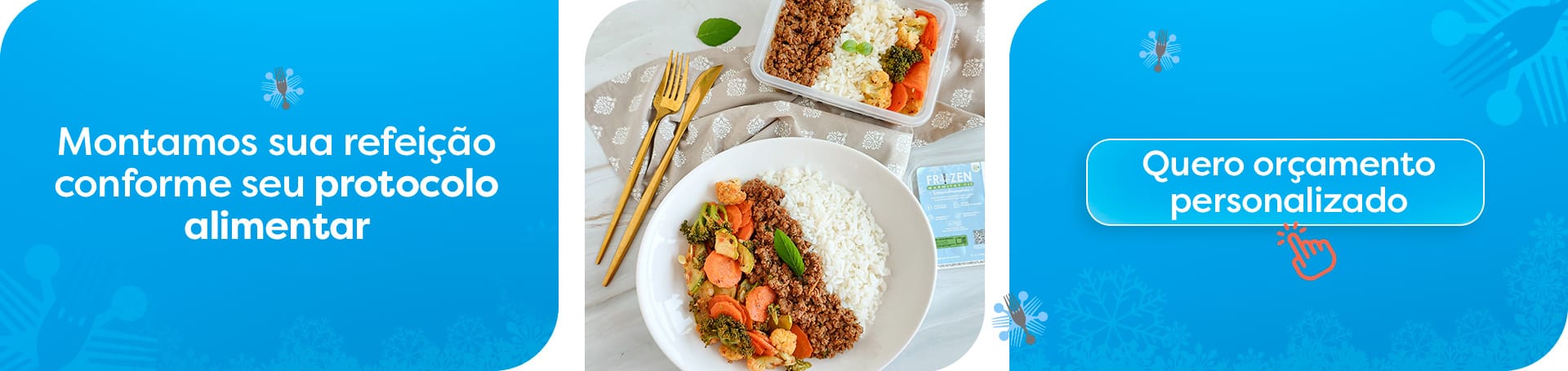 Monte sua refeição Frozen