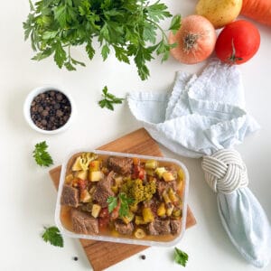 S12 - Sopa de carne em cubos com legumes