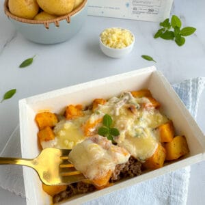 G18 - Batata cremosa com carne moída e bacon